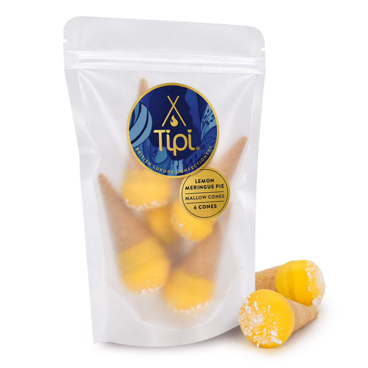 Lemon Meringue Pie Mallow Cones