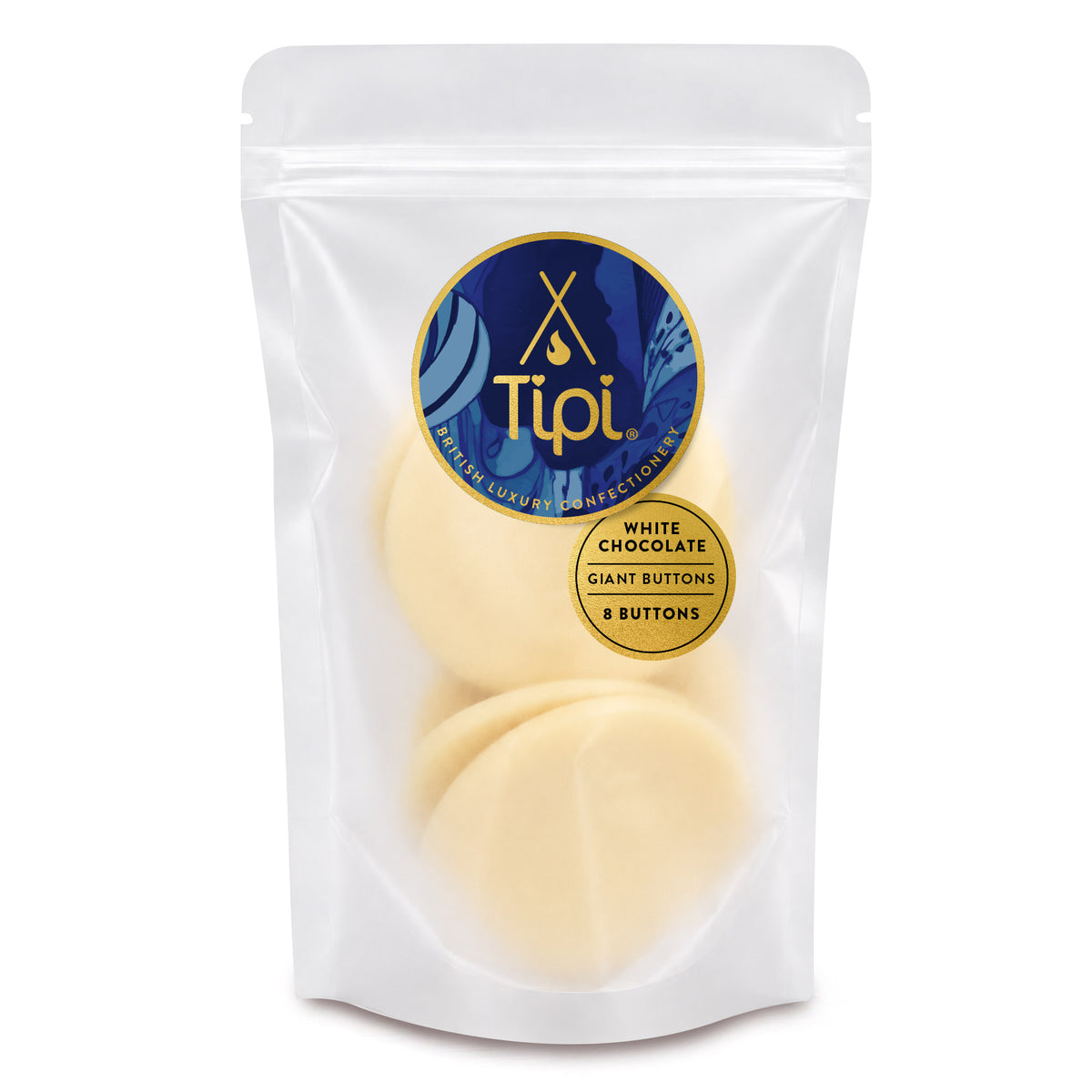 Belgian White Chocolate Giant Buttons