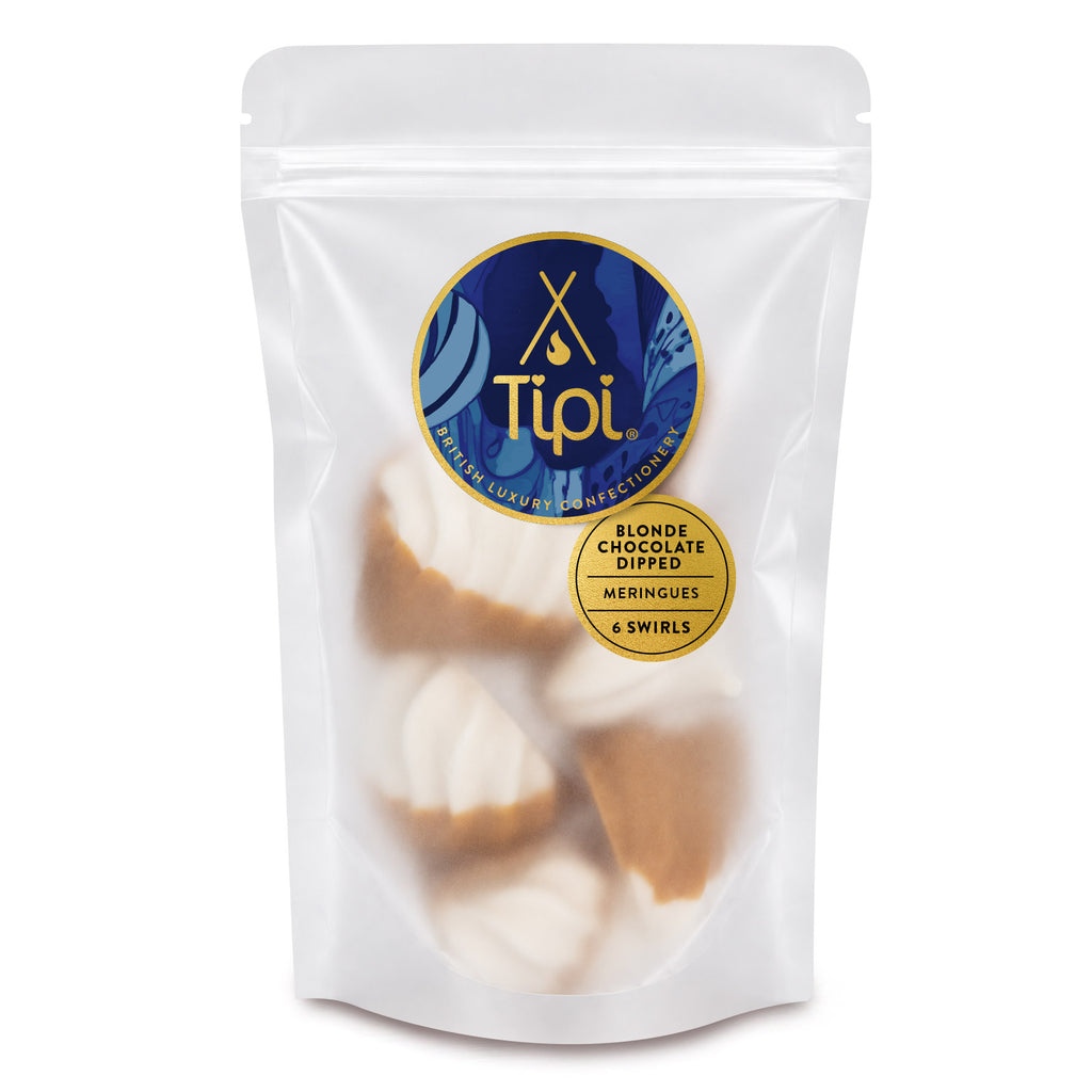 Belgian Blonde Chocolate Dipped Meringue Swirls